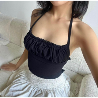 ÁO LINEN HỞ LƯNG DÂY YẾM (mỏng) | NECCI.SAIGON