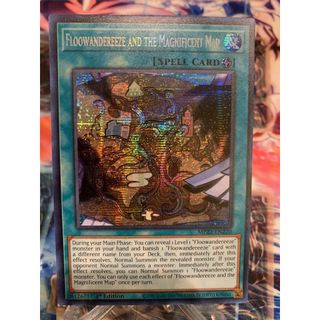 Lá bài thẻ Yugioh Floowandereeze And The Magnificent Map - Prismatic Secret Rare - Tặng bọc bài nhựa bảo quản