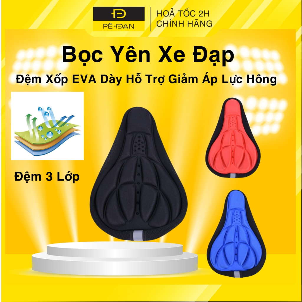 Bọc Yên Xe Đạp Mềm Mại Thoáng Khí, Đệm Yên Xe Đạp PeDan Chuyên Dùng Cho Xe Đạp Thể Thao