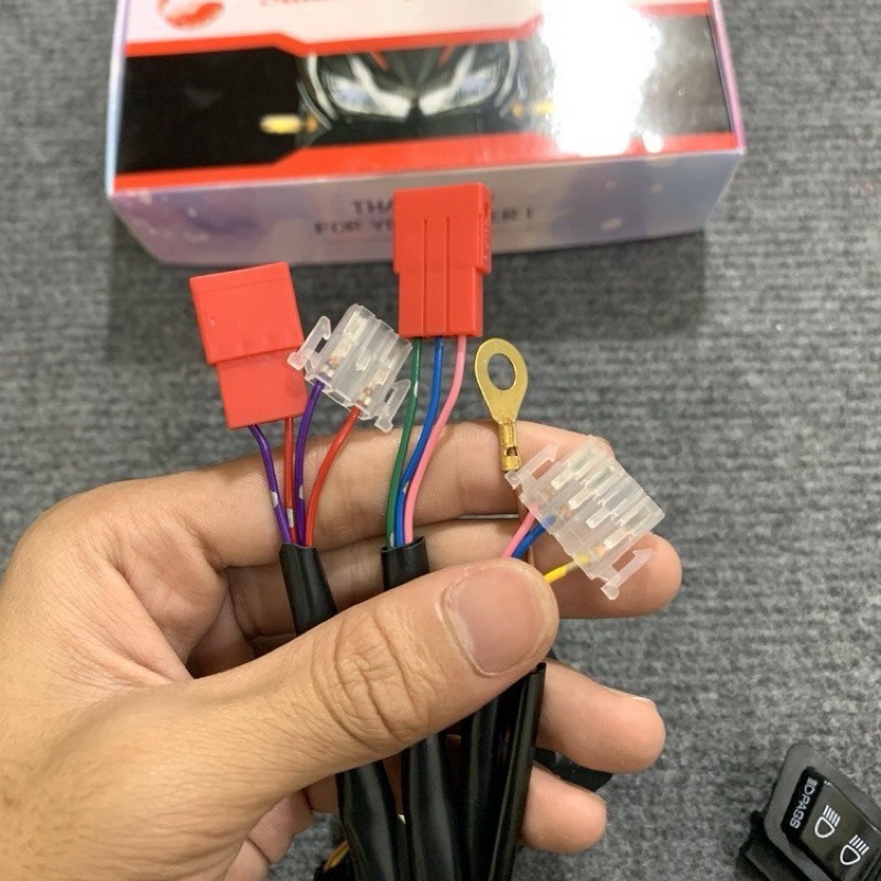 Bộ Mạch Tắt Đèn Các dòng xe Honda Sẵn Công Tắc Passing Gắn Như Zin