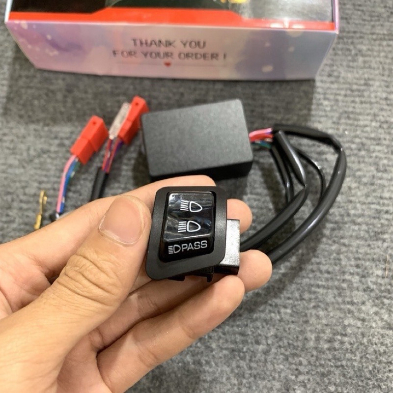 Bộ Mạch Tắt Đèn Các dòng xe Honda Sẵn Công Tắc Passing Gắn Như Zin