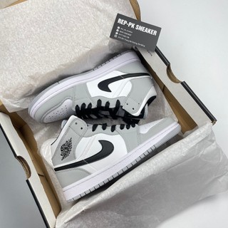Giày sneaker Jordan 1 Mid Smoke Grey ( jd1 mid xám trắng) | REPK Sneaker Best Quality.