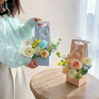 Giỏ giấy cắm hoa 3D chất liệu giấy bìa cứng chống nước