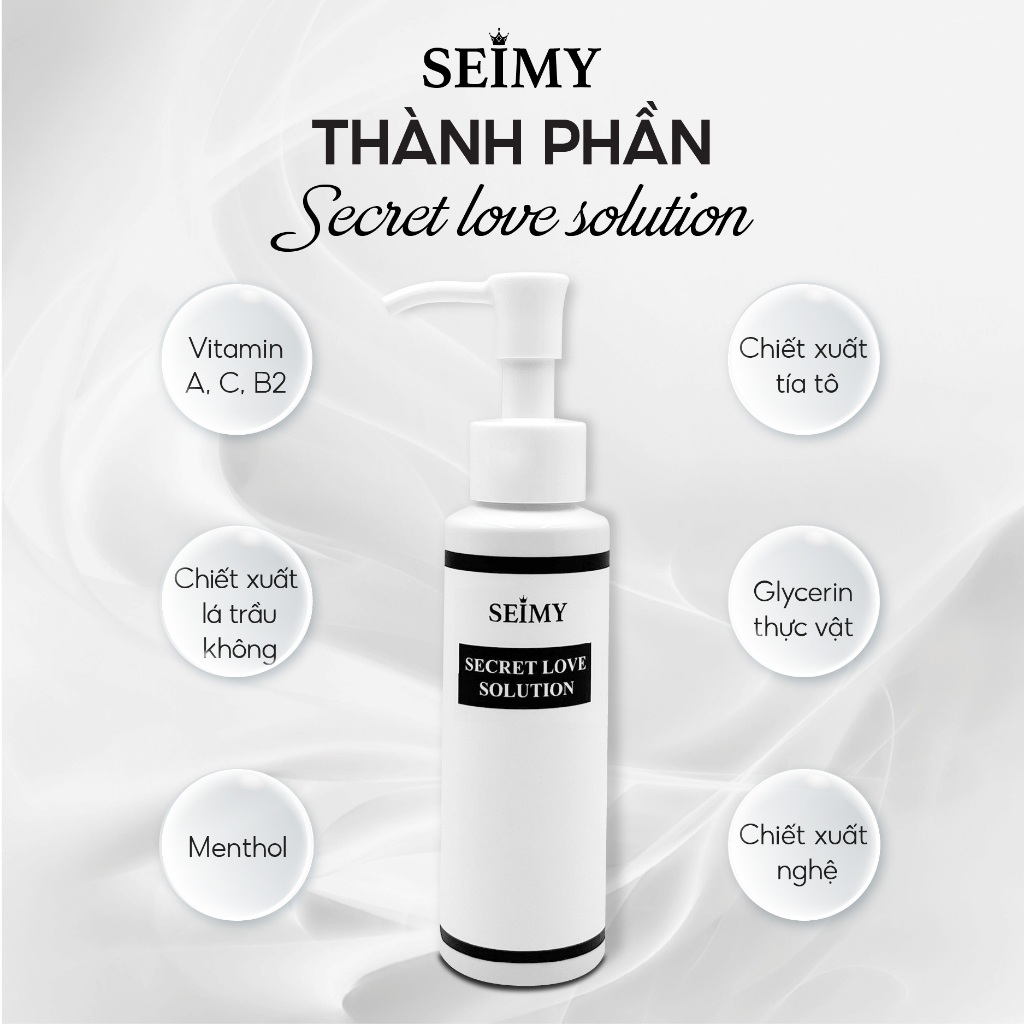 Dung dịch vệ sinh dạng gel SEIMY - Secret Love Solution 100ml