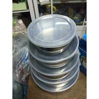 BỘ 5 BÁT INOX CÓ NẮP ĐẬY