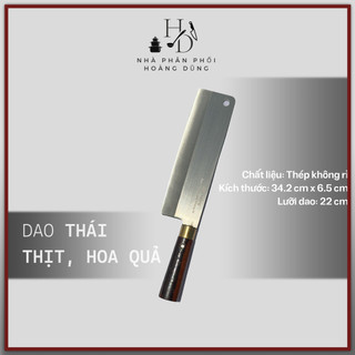 Dao thái thịt rau thép Nhật trắng không gỉ