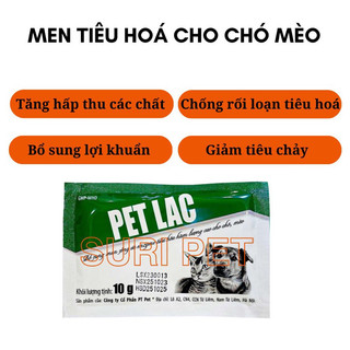 Men tiêu hóa E. Lac Pet Lac cho chó mèo 10g. Men tiêu hoá chó mèo