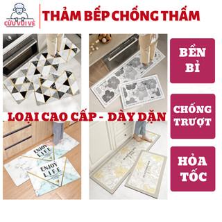 Thảm Nhà Bếp PVC Chống Thấm Dầu Dễ Dàng Lau Chùi Chống Bể Vỡ