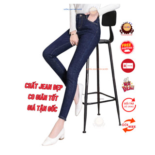 Quần jean nữ lưng cao co giãn siêu tôn giáng, quần bò nữ xu hướng mới skin quần dài nữ giá tốt ( CÓ BIG SIZE ) 003-sp56