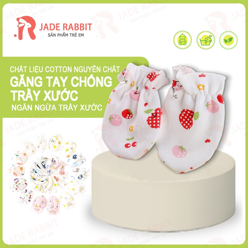 Bao Tay Sơ Sinh - Vải Cotton Mềm Mại Thoáng Mát Cho Bé 0-6 Tháng Màu sắc giao ngẫu nhiên (1 đôi) 208