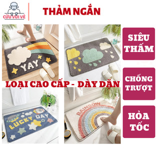 Thảm Sợi Chống Trượt Ngắn 40*60cm