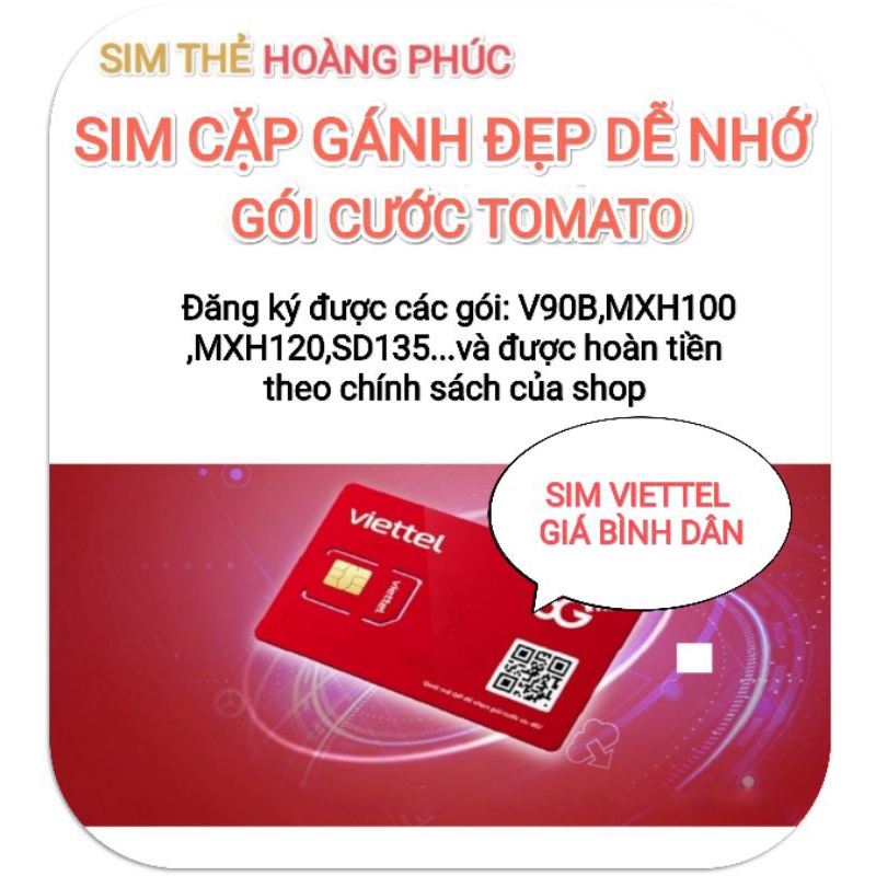 SIM VIETTEL CẶP GÁNH ĐẸP DỄ NHỚ