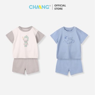 Bộ quần áo cộc tay cúc vai bé trai Fairy Chaang