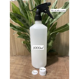 Combo 50 chai nhựa hdpe 1000ml màu trong chai nhựa đựng dung dịch rửa xe không chạm