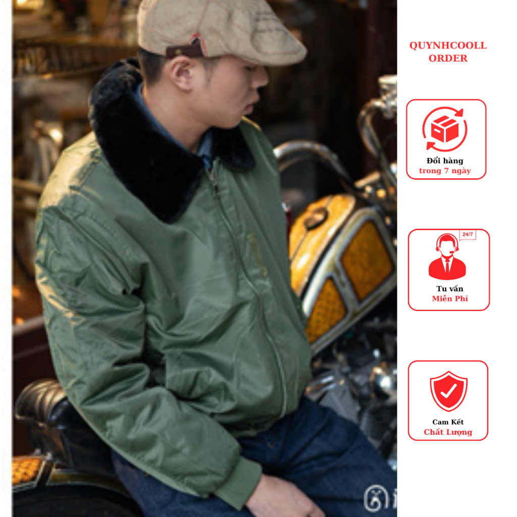 2 Bomber Jacket Nam Nữ - Áo khoác bomber pilot trendy streetwear chính hãng.Form boxy.Chuẩn cao cấp 