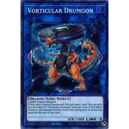 [ GGSTORE ] [ Bài Yugioh Chính Hãng ] Vorticular Drumgon - CYHO-EN041 - Super Rare 1st Edition