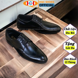 Giày da nam công sở da bò nguyên tấm bảo hành 1 năm HQ0160