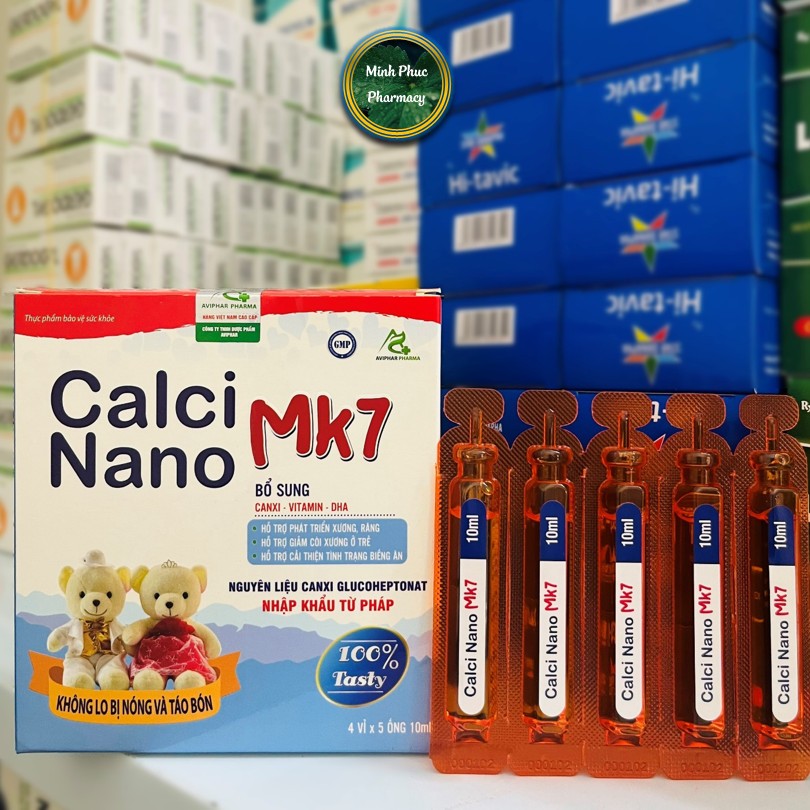 Canxi Nano MK7 - nguyên liệu nhập khẩu từ Pháp