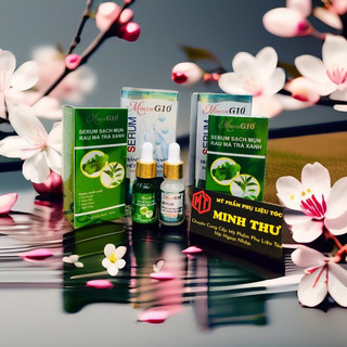 Serum 10ml MISCOS G10 trắng da sạch mụn hết thâm liền sẹo _serum sạch mụn rau má trà xanh