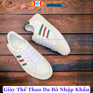 Giày thể thao nam da bò đế cao su đúc khâu chắc chắn bảo hành 1 năm HQ068
