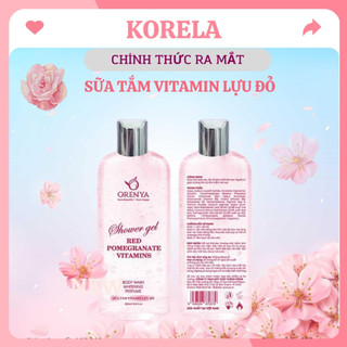 Sữa tắm trắng vitamin lựu đỏ 325ml tẩy tế bào chết dưỡng ẩm cho làn da KORELA MP18