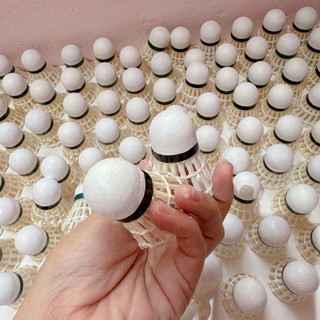 set 5 đế cầu lông cũ dùng móc len trang trí