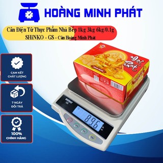 Cân điện tử mini nhà bếp 1kg 3kg 6kg chính xác 0.1g shinko-gs, cân hàng thực phẩm, chế biến