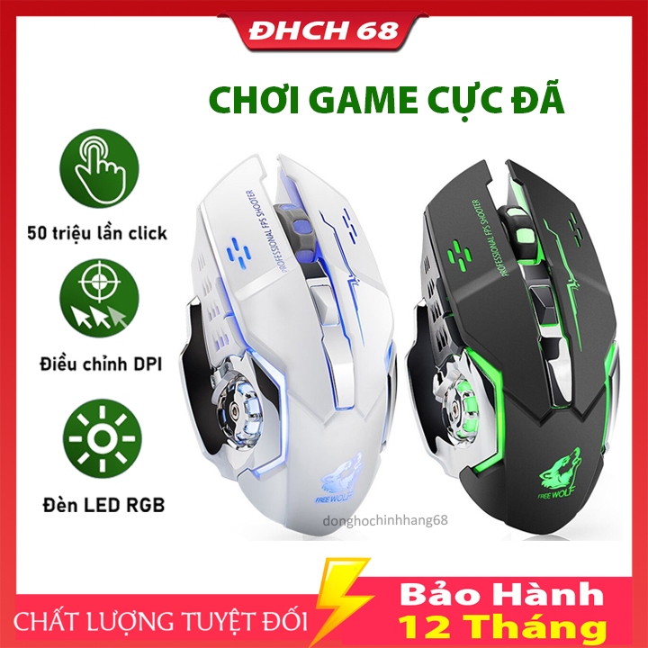 Chuột Gaming Dành Cho Game Thủ T28  Click Không Gây Tiếng Ồn Có Đèn LED Chơi Game Cực đã