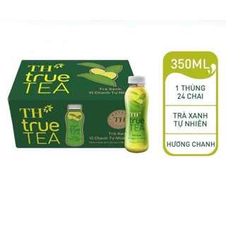 THÙNG 24 CHAI 350ML TRÀ TH TRUE TEA TRÀ XANH VỊ CHANH/ Ô LONG TỰ NHIÊN (24 CHAI x 350ML) Nhiều Vị