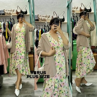 [virusplussize]ĐẦM Midi Wrap Primark xuất xịn bigsize