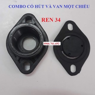Bộ ren nhựa và lá zoăng van 1 chiều máy bơm nước - loại tốt, dày