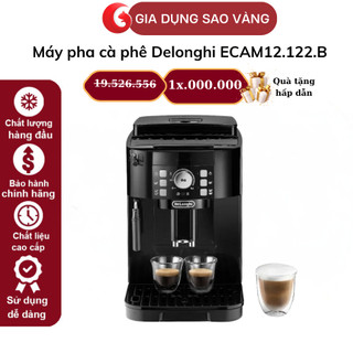 Máy pha cà phê Delonghi ECAM12.122.B, Máy có thể pha được cà phê hạt hoặc cà phê bột, Bảo hành 12 tháng