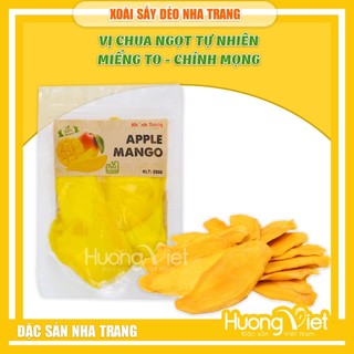 Xoài sấy dẻo nguyên miếng túi zip 200g, trái cây sấy dẻo đặc sản Nha Trang, vị ngọt tự nhiên thơm ngon mềm dẻo