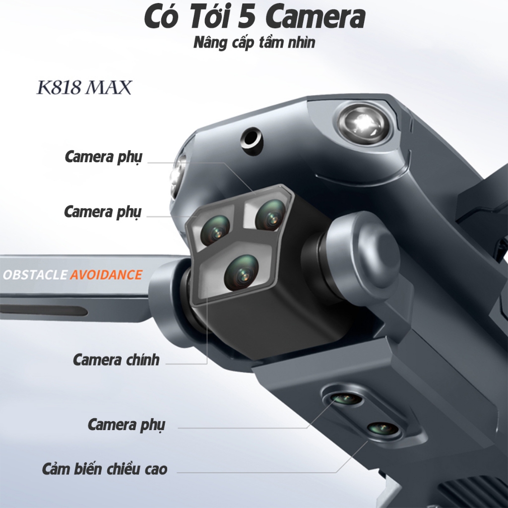 Camera trên không HD K818MAX, UAV không chổi than, Định vị dòng chảy quang học, Tránh chướng ngại vật, Máy bay trên khôn | BigBuy360 - bigbuy360.vn