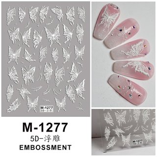 Stcker trang trí móng hình bướm 5d M1277