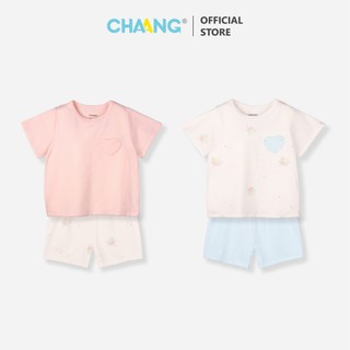 Bộ quần áo cộc cổ tròn bé gái Fairy Chaang