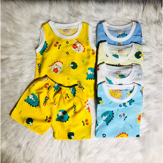 Size 4-14 kí sét 01-03 bộ tole lanh bé trai nhiều mẫu