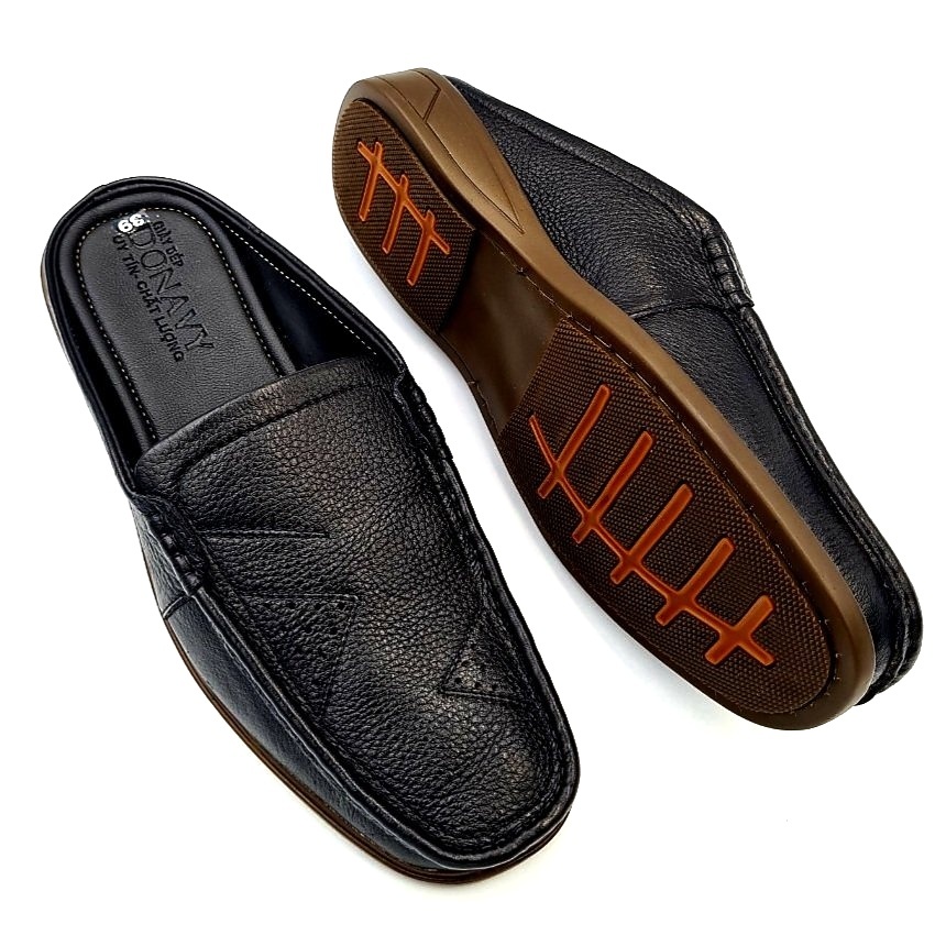 Giày Lười Nam Da Bò Cao Cấp Donavy2tg, thiết kế hình tam giác bắt mắt D.G2TG