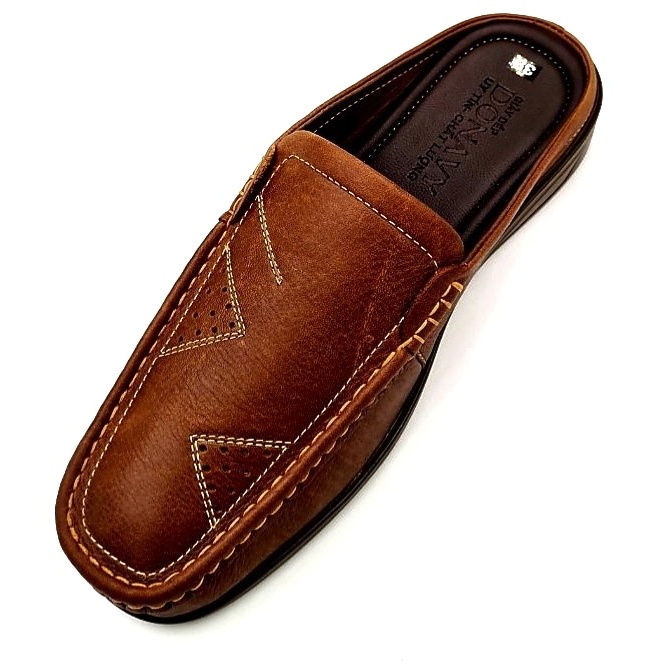 Giày Lười Nam Da Bò Cao Cấp Donavy2tg, thiết kế hình tam giác bắt mắt D.G2TG