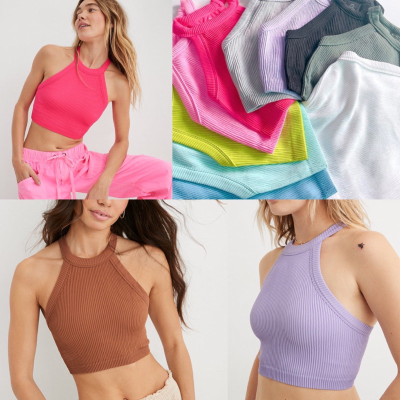 Áo tank Aerie dáng yếm 2 lớp