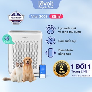 Máy Lọc Không Khí Levoit Vital 200S 88m2 | Khử Mùi Diệt Khuẩn | Hút Lông Thú Cưng Cực Mạnh