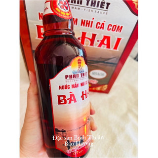 NƯỚC MẮM PHAN THIẾT - NƯỚC MẮM BÀ HAI MS40B ( THÙNG ĐỎ 6 CHAI X 500ML )