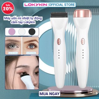 Máy uốn mi nhiệt Lokykin phiên bản 2024 thiết kế 2 trong 1 vừa kẹp bấm mi vừa chải mi để định hình mi đẹp hơn