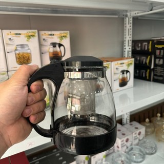 Bình hãm trà, ấm pha trà giữ nhiệt thủy tinh 1.3L có lõi lọc trà Homewares