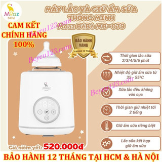 Máy lắc bình sữa và giữ ấm sữa moaz bébé mb079 mb-079 / nhiệt kế đo nhiệt độ nước pha sữa mb020