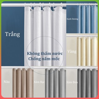 Rèm nhà tắm chống nước loại dày không nhìn thấy kèm thanh treo, rèm phòng tắm