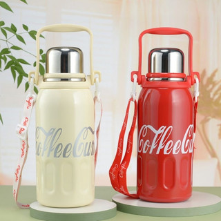 Bình Giữ Nhiệt Coffee Cup, Bình Nước Giữ Nhiệt Coca cola Dung Tích 800ML-1200ML, Chất Liệu Inox 316 2 Lớp