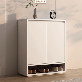 Tủ giày cánh mở có hộc để đồ đa năng decor phòng khách kiểu Hàn thương hiệu Larot- LP315.01