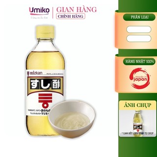 Giấm Sushi Mizkan Chiết Xuất Giấm Gạo Cao Cấp 500ml