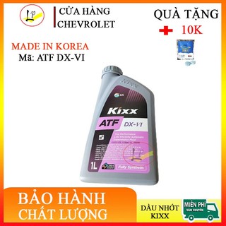 NHỚT HỘP SỐ TỰ ĐỘNG KIXX ATF DX-VI DÀNH CHO Ô TÔ| chuẩn chất lượng-chống gỉ cao-Quà tặng10k|phutungchevroletlienphuong